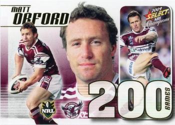 2009 Select NRL Champions - Champions Case Card #CC18 Matt Orford Front